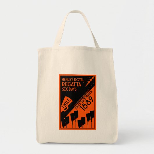 River Thames Regatta -  retro stijl roeien Tote Bag (Voorkant)