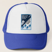 River Thames Regatta - retro stijl roeien Trucker Pet (Voorkant)