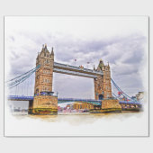 River Thames & Tower Bridge, Londen, Engeland Cadeaupapier (Vlak)