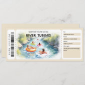 River Tubing Gift Certificate Kaart (Voorkant / Achterkant)