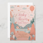 River Vista Baby shower Invitation Kaart (Voorkant / Achterkant)
