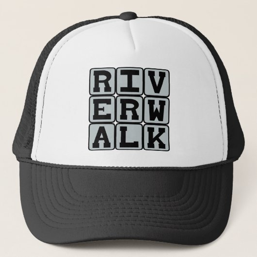 River Walk, San Antonio Strip Trucker Pet (Voorkant)