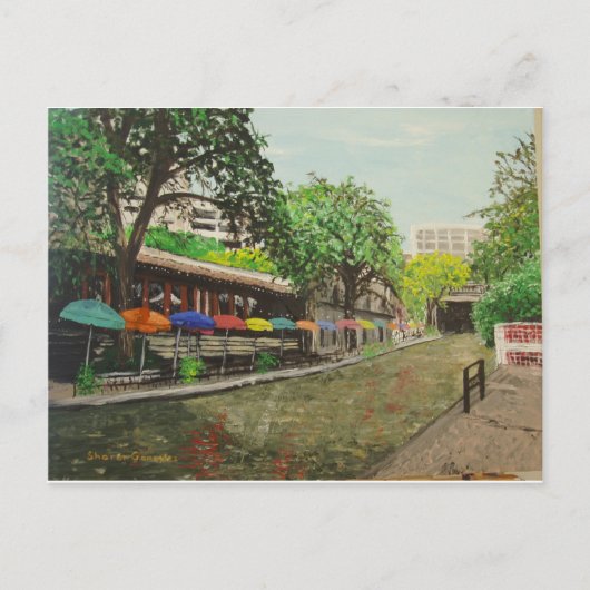 River Walk San Antonio, TX Painting Briefkaart (Voorkant)