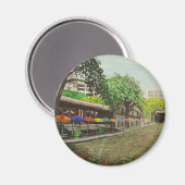 River Walk San Antonio, TX Schilderij Magneet (Voorkant / Achterkant)