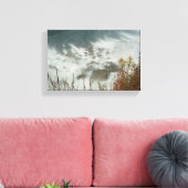 River Water Green Blue Valley Landschap Canvas Afdruk (Insitu (Woonkamer))