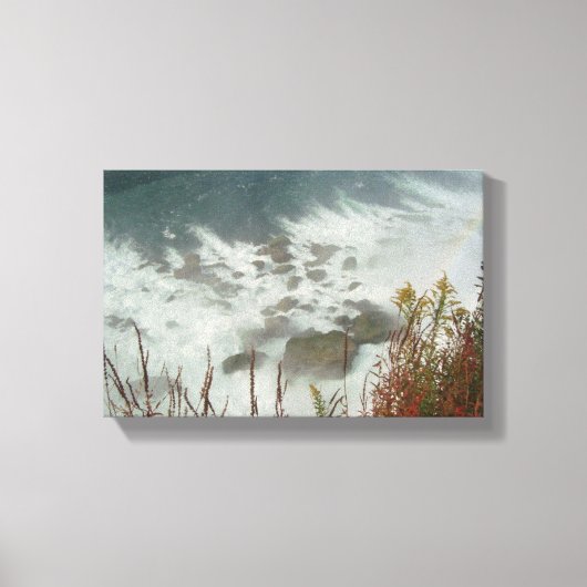 River Water Green Blue Valley Landschap Canvas Afdruk (Voorkant)