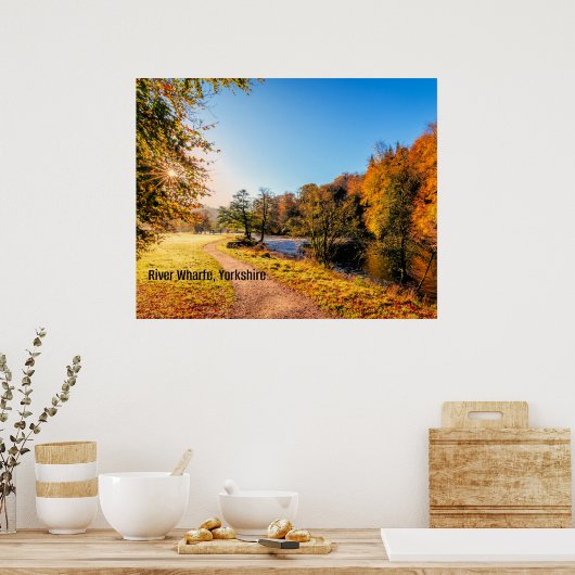 River Wharfe, Yorkshire Poster (Keuken)