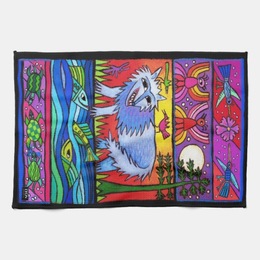 RIVER WOLF THEEDOEK (Horizontaal)