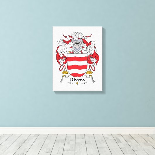 Rivera Family Crest Canvas Afdruk (Insitu (Houten vloer))