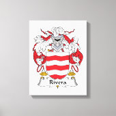 Rivera Family Crest Canvas Afdruk (Voorkant)