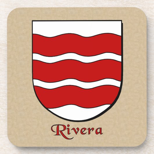 Rivera Family Shield Drankjes Onderzetter (Voorkant)