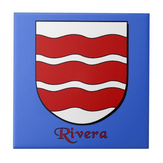 Rivera Family Shield Tegeltje (Voorkant)
