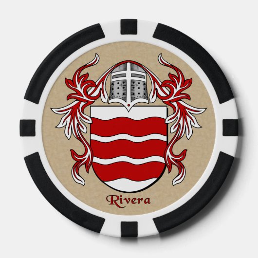 Rivera Heraldic Arms Pokerchips (Voorkant)
