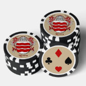 Rivera Heraldic Arms Pokerchips (Opstapeling)