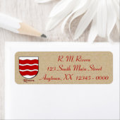 Rivera Heraldic Shield Etiket (Insitu)