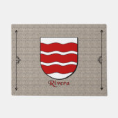 Rivera Historisch Schild op Cobblestone Deurmat (Voorkant)