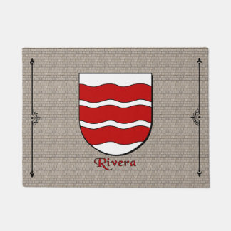 Rivera Historisch Schild op Cobblestone Deurmat