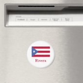 Rivera Puerto Ricaanse vlag Magneet (Insitu (Vaatwasser))