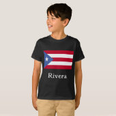Rivera Puerto Ricaanse vlag T-shirt (Voorkant volledig)