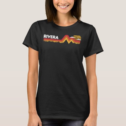Rivera Retro Sunset Rivera 80-90 T-shirt (Voorkant)