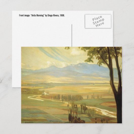 Rivera's "Avila Morning"-briefkaart Briefkaart (Voorkant / Achterkant)