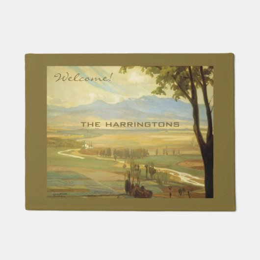 Rivera's "Avila Morning"-douane-welkomstdeur Deurmat (Voorkant)