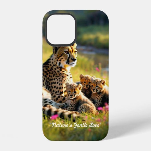 Riverbank Cheetah Encounter iPhone Hoesje (Achterkant)