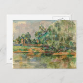 Riverbank door Paul Cezanne Briefkaart (Voorkant / Achterkant)