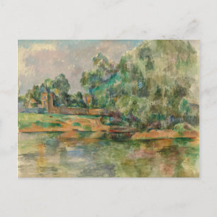Riverbank door Paul Cezanne Briefkaart