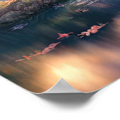 Riverbank en Sakura's Grace Poster (Hoek)