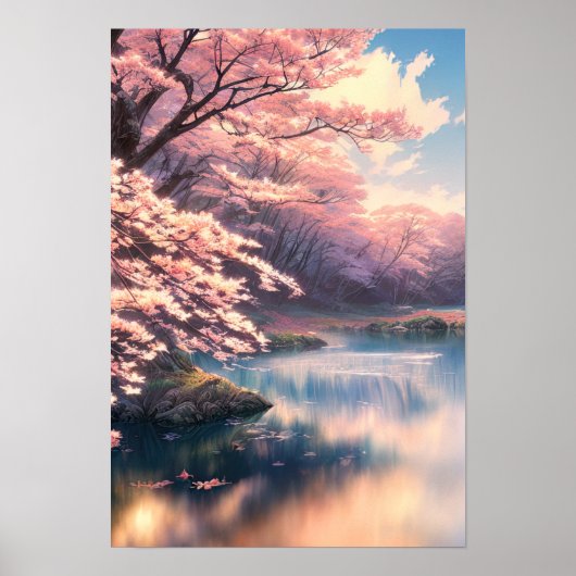 Riverbank en Sakura's Grace Poster (Voorkant)
