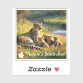 Riverbank Haven voor Cheetahs Sticker (Vel)