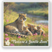 Riverbank Haven voor Cheetahs Sticker (Voorkant)