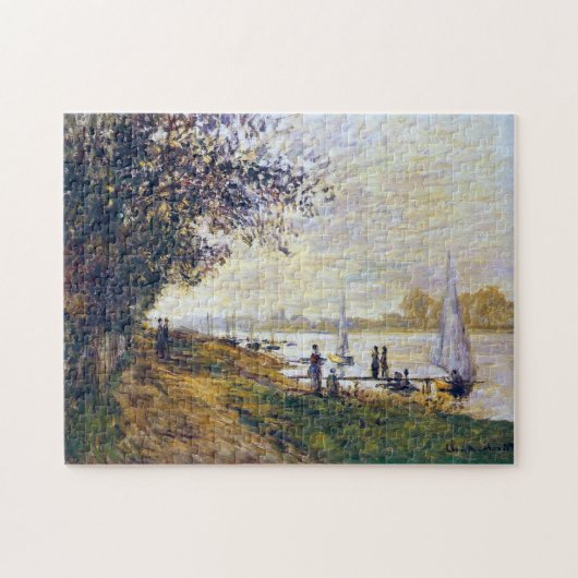 Riverbank Petit-Gennevilliers, Sunset Monet Fine Legpuzzel (Horizontaal)