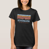 Riverbank State Park, New York Retro Cool T-shirt (Voorkant)