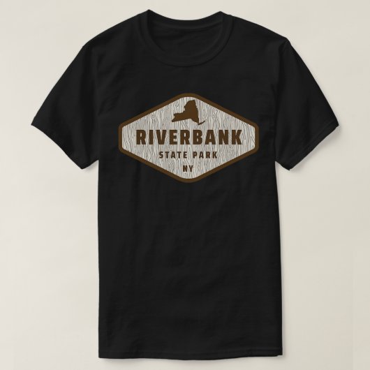 Riverbank State Park New York Tree Log textuur Hou T-shirt (Design voorkant)