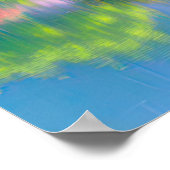 Riverbank Symfonie, kleurrijke omgeving Poster (Hoek)