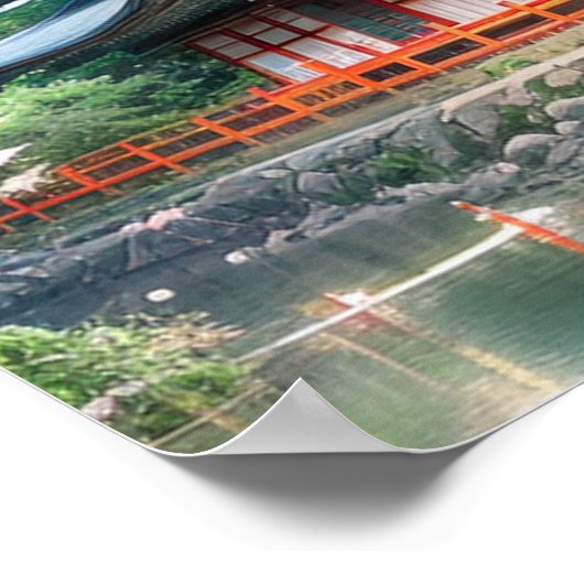 Riverbank Temple Poster (Hoek)