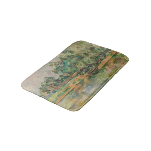 Riverbank van Paul Cezanne Bath Mat (Gekanteld)