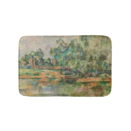 Riverbank van Paul Cezanne Bath Mat (Voorkant)