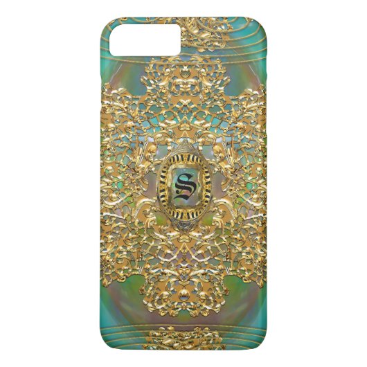 Riverbend Elegant Monogram Veergewicht Case-Mate iPhone Case (Achterkant)