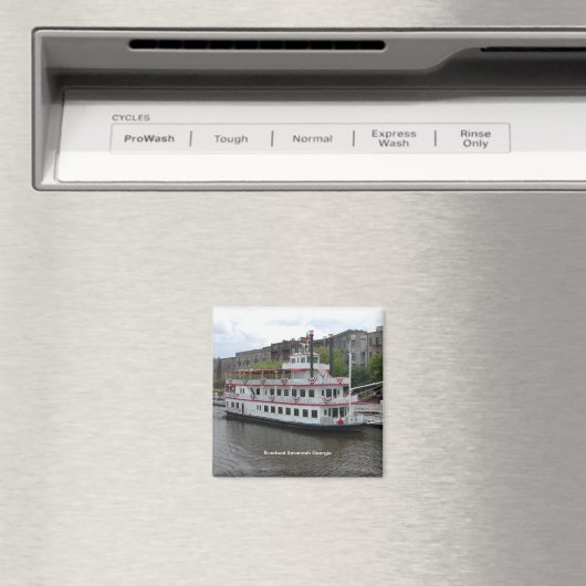 Riverboat Savannah Georgia Magneet (Insitu (Vaatwasser))