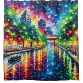 "Riverboat Twilight Tour: San Antonio Riverwalk" Douchegordijn