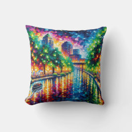 "Riverboat Twilight Tour: San Antonio Riverwalk" Kussen