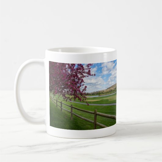 Rivercut in Spring Coffee Mok (Links)