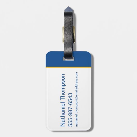 Riverdale Bulldog Head Bagagelabel (Achterkant verticaal)