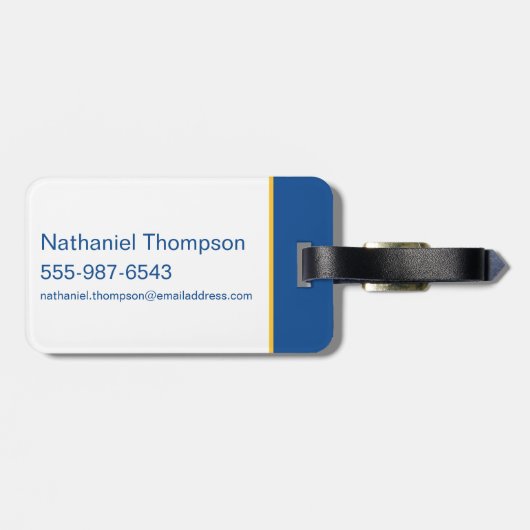 Riverdale Bulldog Head Bagagelabel (Achterkant horizontaal)