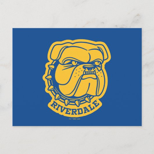 Riverdale Bulldog Head Briefkaart (Voorkant)