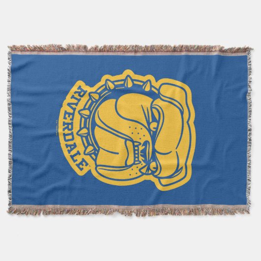 Riverdale Bulldog Head Deken (Voorkant)