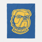 Riverdale Bulldog Head Fleece Deken (Voorkant)